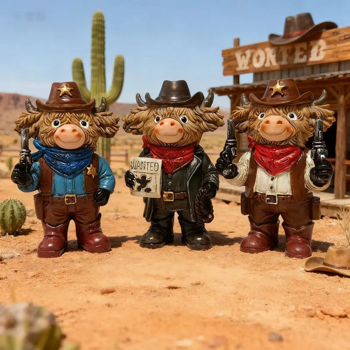 Lustige Cowboy Dekofigur Karnz
