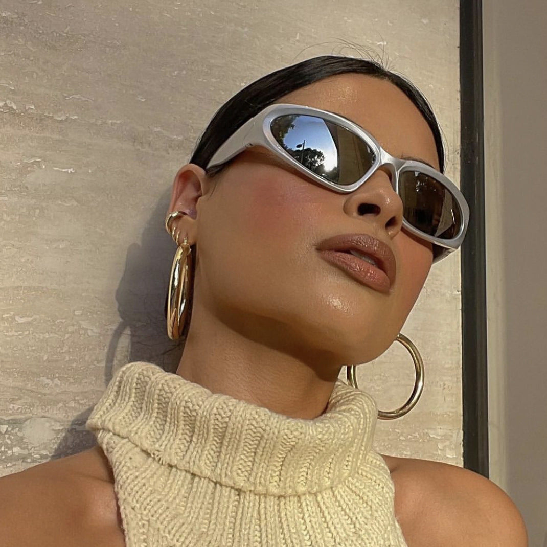Damen Sportliche Sonnenbrille mit hochwertigem UV-Schutzmaterial Karnz