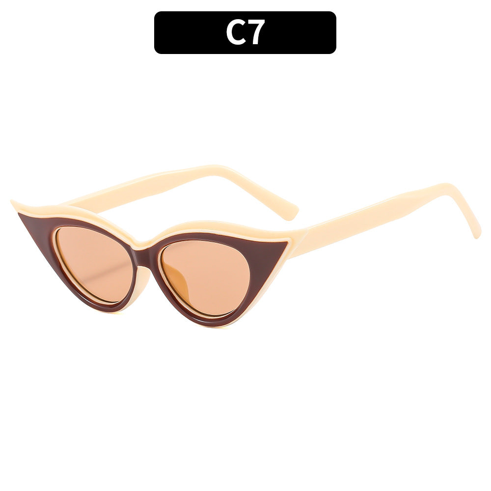 Modische Retro Katzenaugen-Sonnenbrille
