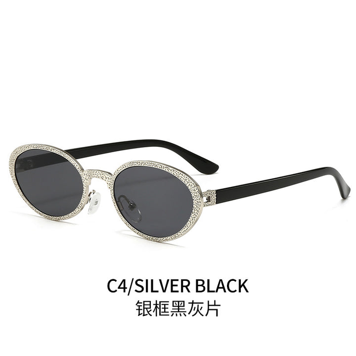 Damen Glamouröse Sonnenbrille mit luxuriösem Schmuckrahmen Karnz