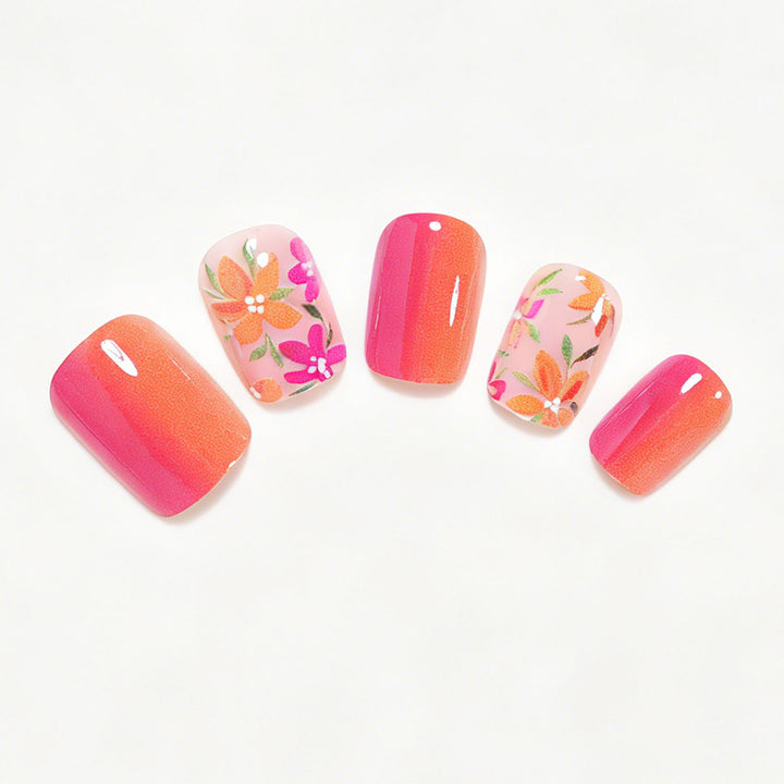 Floral Gel Nagelkunst Tipps Karnz