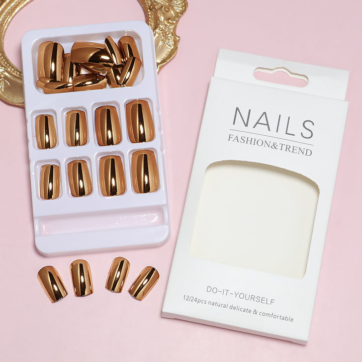 Premium DIY Glänzende Press-On Nagelspitzen Karnz