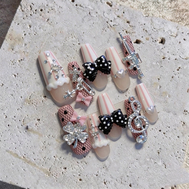 Glamourös Decoratives Nagelkunstset
