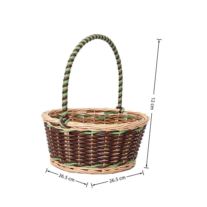 Dekorative Geflochtene Blumenkorb Karnz
