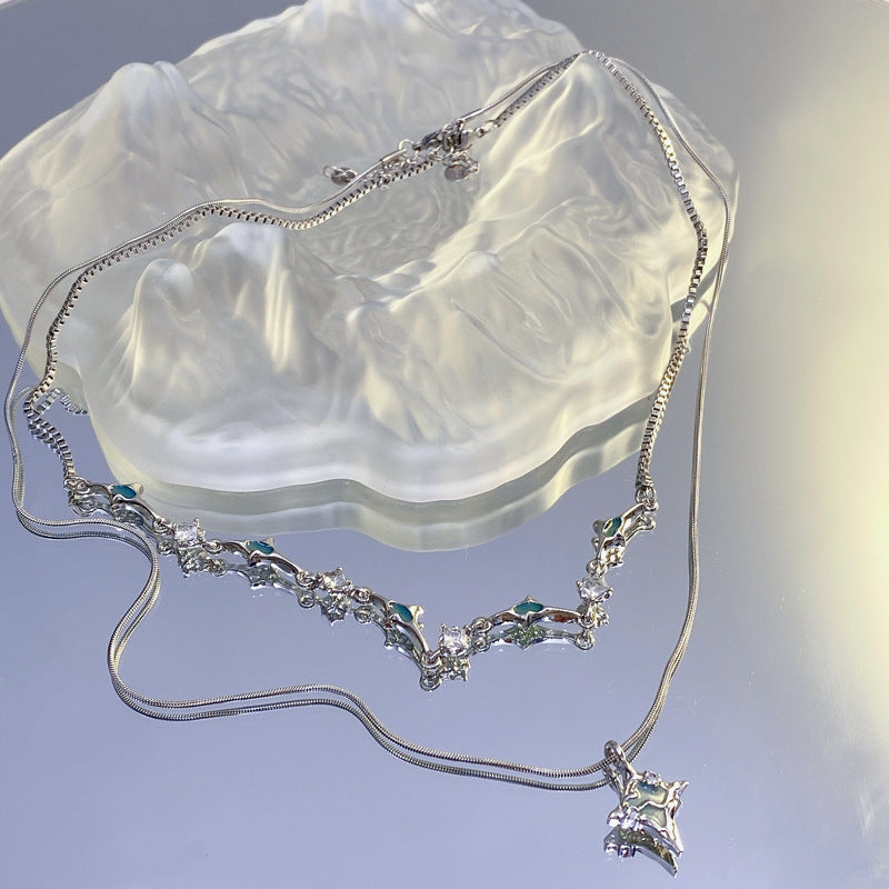 Eleganter Charm-Anhänger-Halskette Karnz