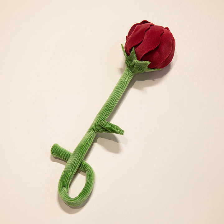 Plüsch Cordhosen Tulpe Katzenspielzeug mit flauschigem Pom-Bud & flexiblem Stiel Karnz