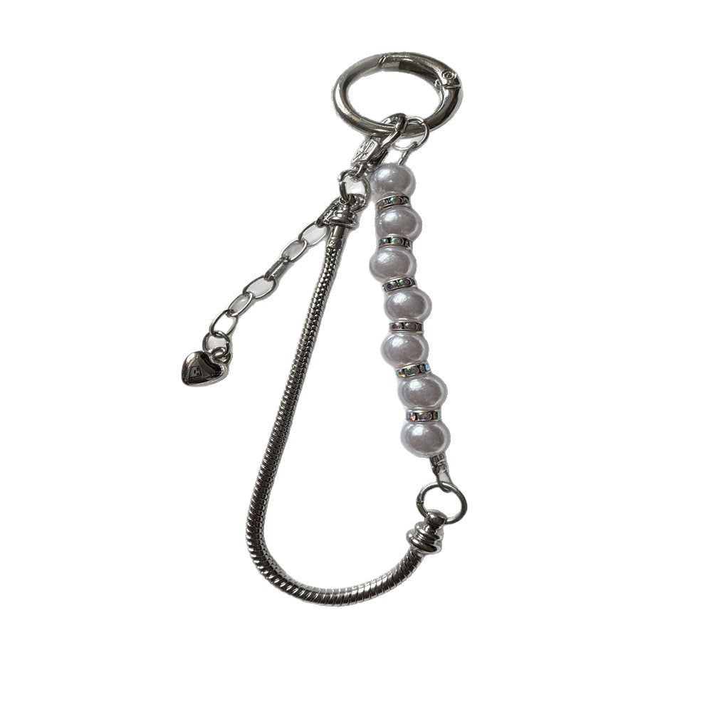 Eleganter Perlen Charm Schlüsselanhänger Karnz 1790134943