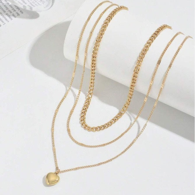 Dreilagige Goldkette Karnz