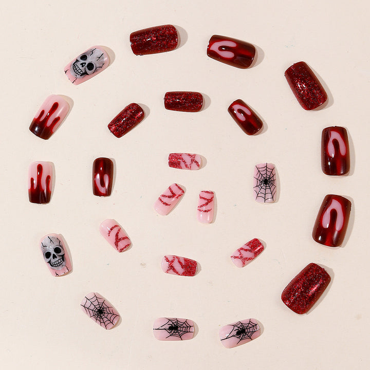 Gothic Halloween-Themen Nagelkunst Set Karnz
