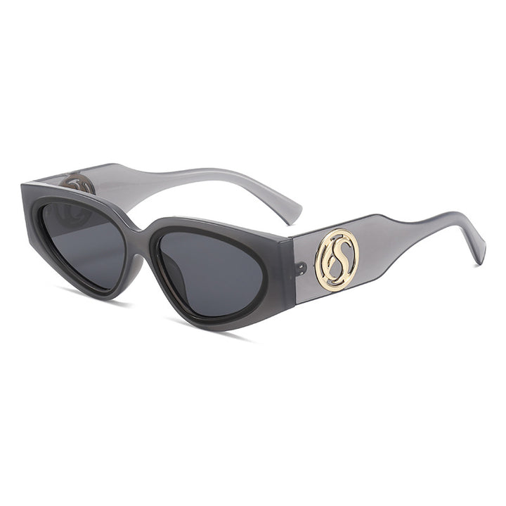 Damen Cat-Eye Sonnenbrille mit luxuriösem Rahmen und glamourösen Details Karnz