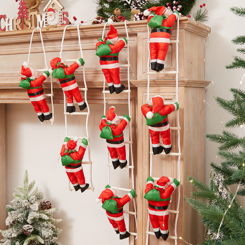 Verspielte Weihnachtsmann Dekorationsfigur Karnz