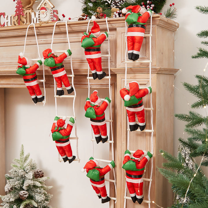 Verspielte Weihnachtsmann Dekorationsfigur Karnz