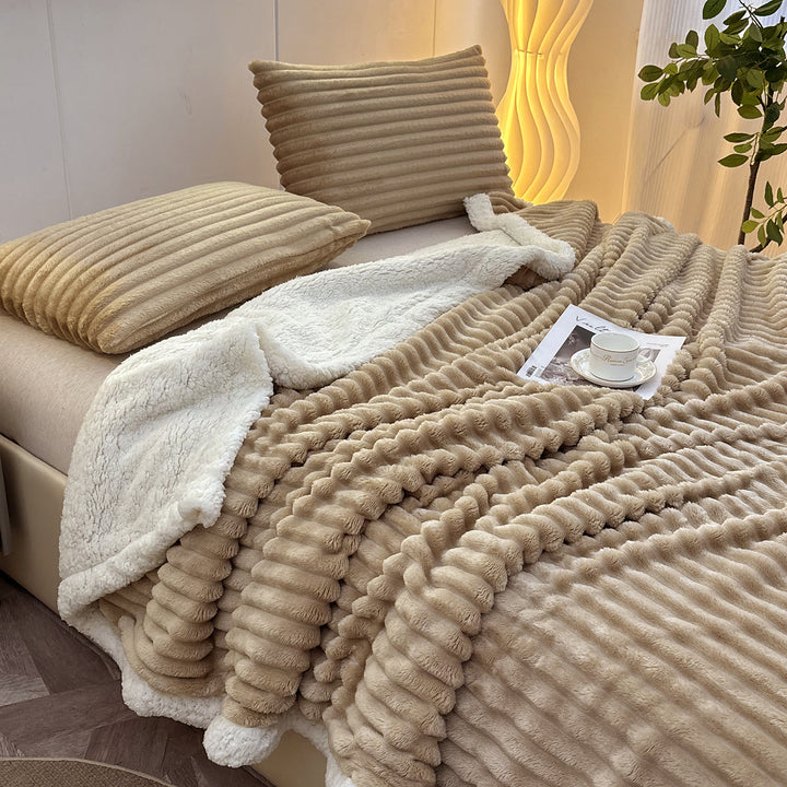 Luxuriöse Texturierte Überwurfdecke