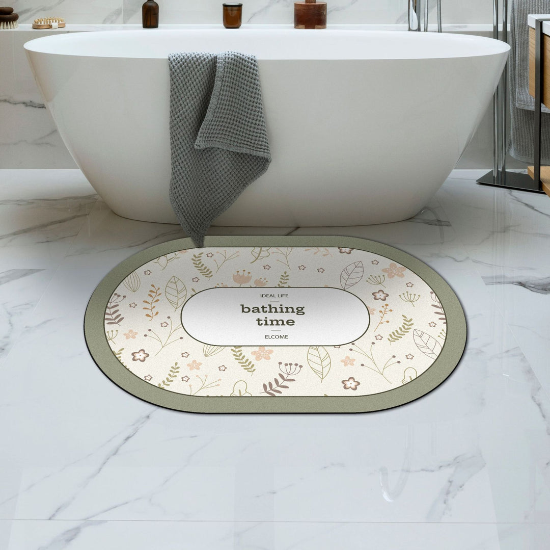 Weicher Floral Badteppich