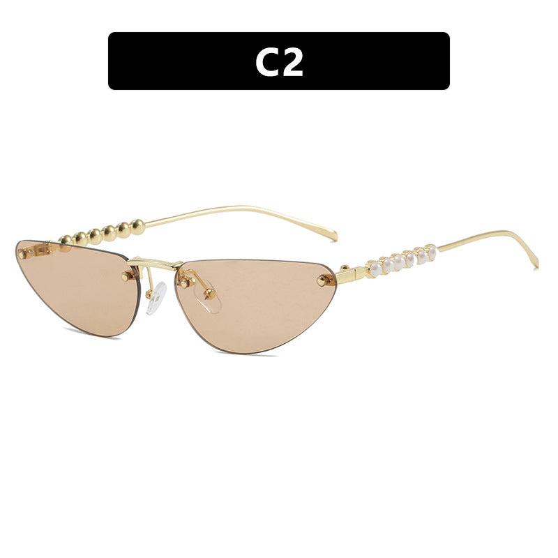 Damen Cat-Eye Sonnenbrille mit luxuriösen Details und schützendem UV-Filter Karnz