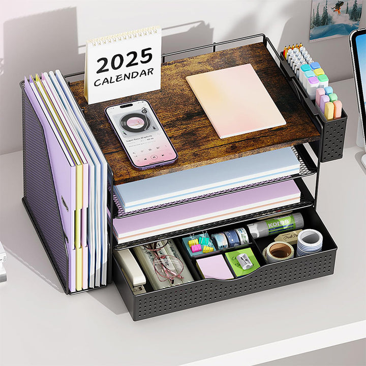 Multifunktionaler Mesh-Schreibtisch-Organizer