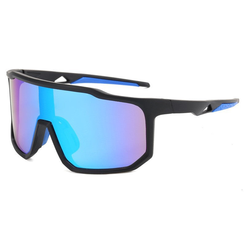 Damen Sportliche Rennsonnenbrille mit breitem Sichtfeld und modernen verspiegelten Gläsern Karnz