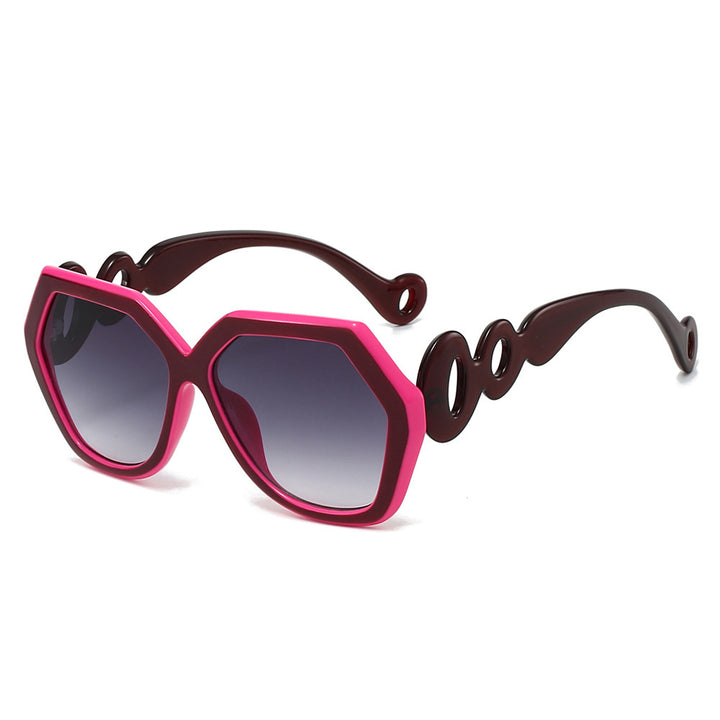 Künstlerische geometrische Sonnenbrille Karnz
