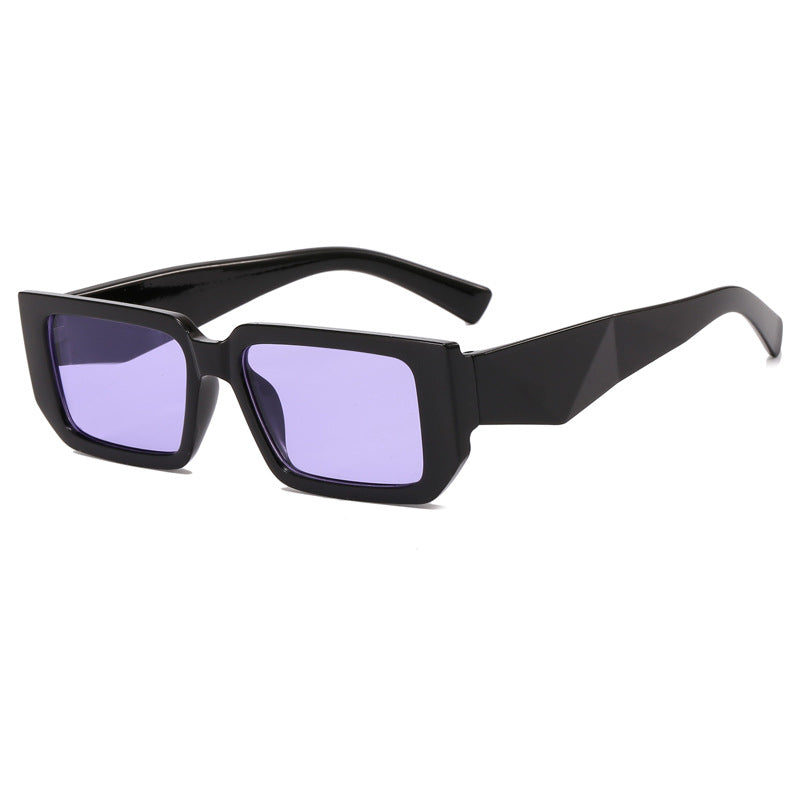 Damen Modische Rechteck-Sonnenbrille mit ausgefallenem Rahmen Karnz