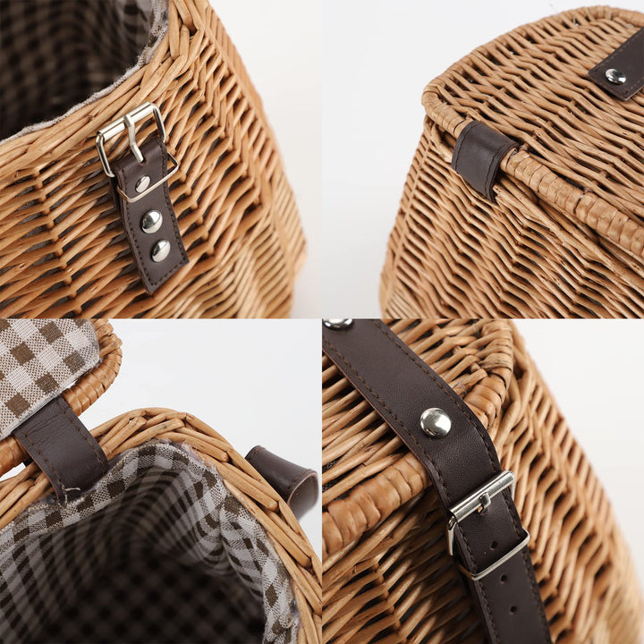 Stilvolle Gewebte Bucket Bag Karnz