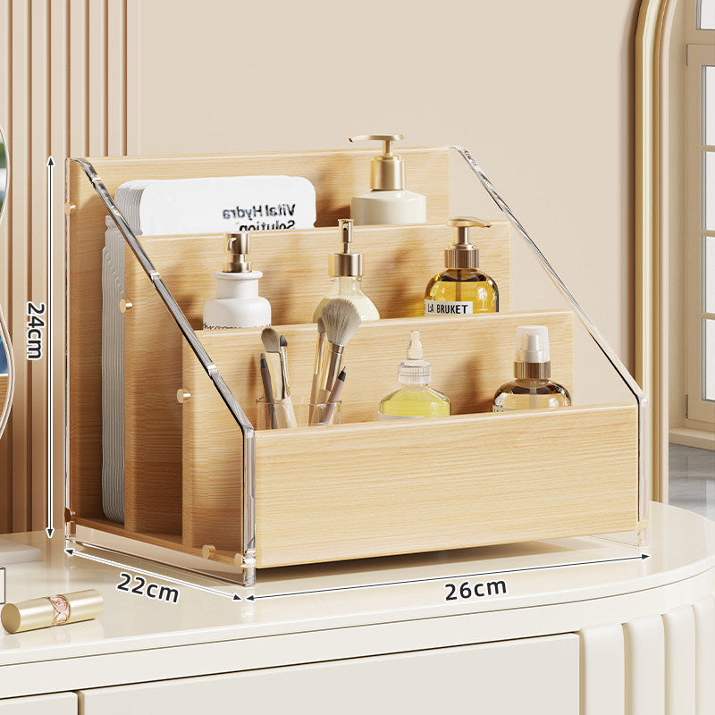 Schräg gestufter Schminktisch Make-up Organizer