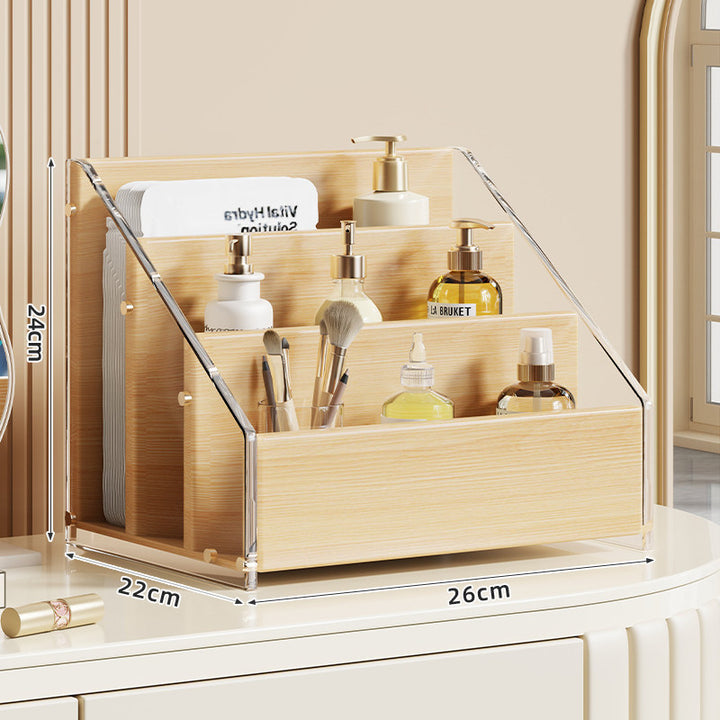 Schräg gestufter Schminktisch Make-up Organizer