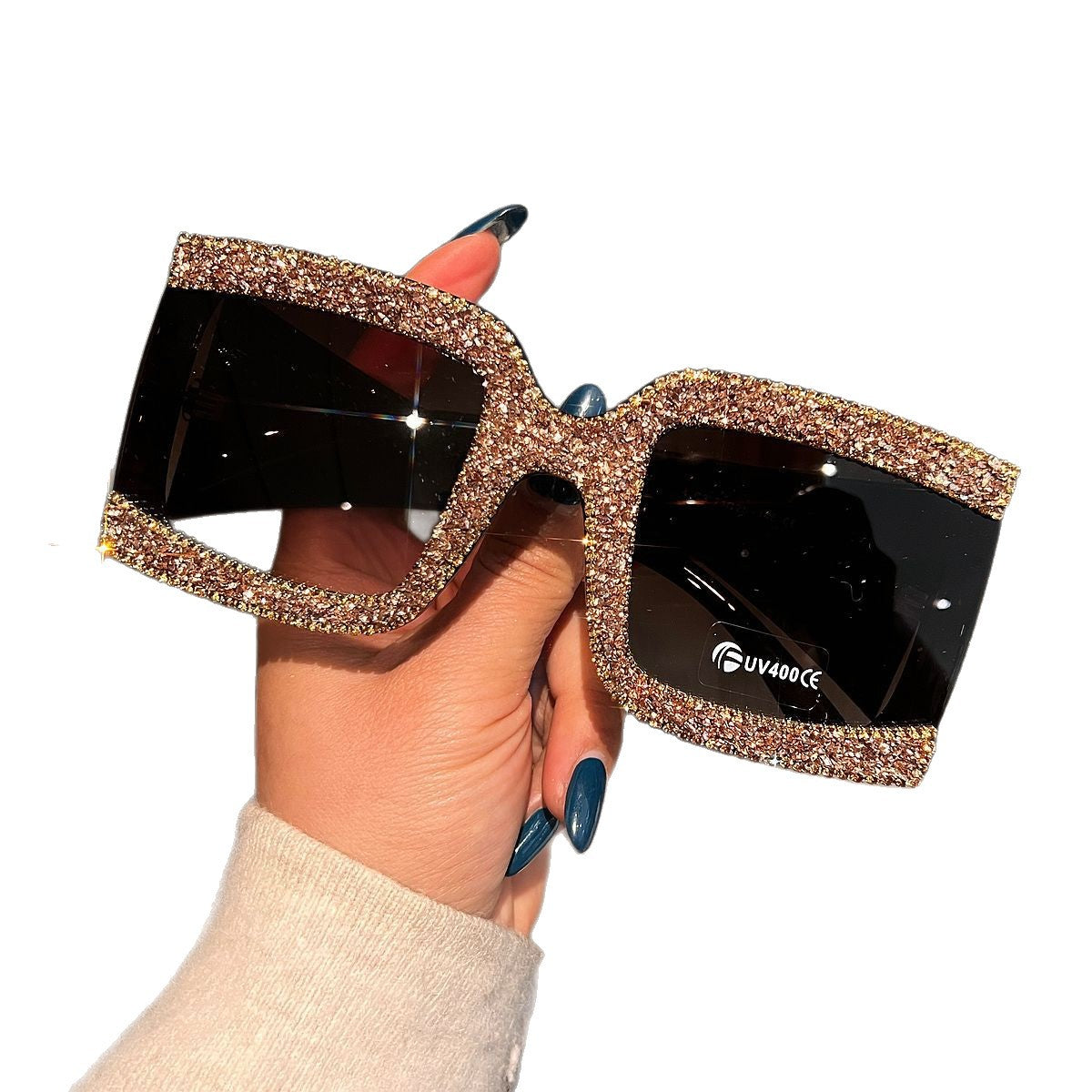 Damen Sonnenbrille mit strassverziertem Rahmen Karnz