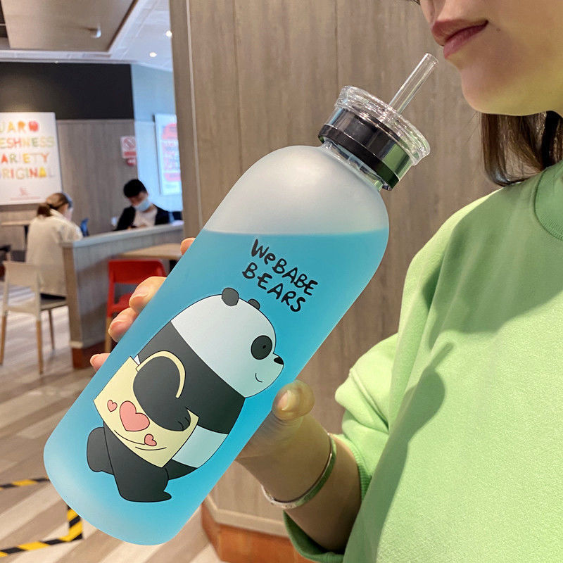 Damen kreative Trinkflasche mit verspieltem Pandadesign Karnz