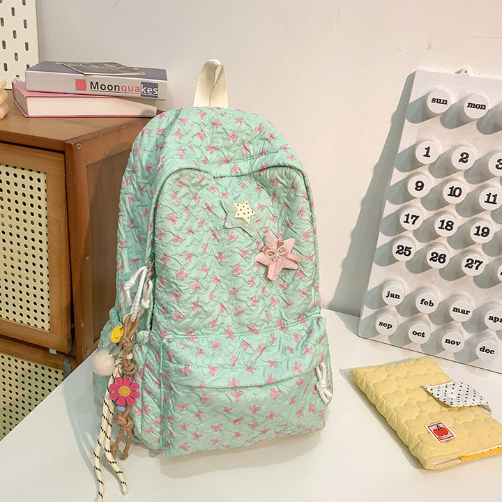 Gestepptes floral gemustertes Rucksack Karnz