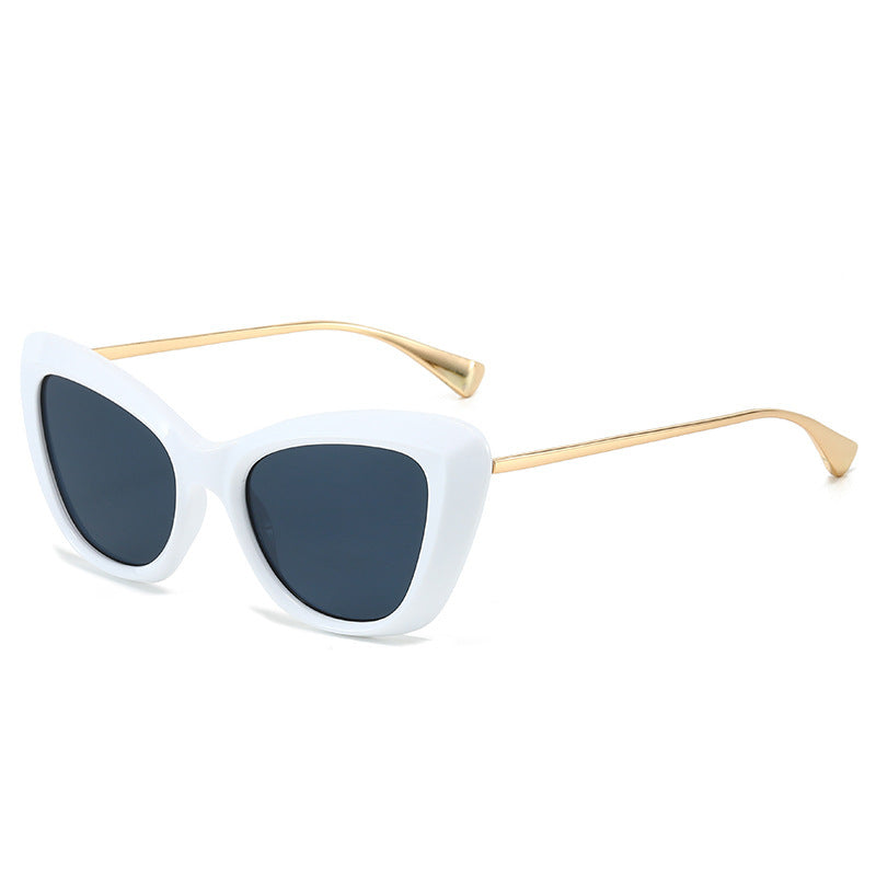 Damen Cat-Eye Sonnenbrille mit elegantem Metallrahmen Karnz