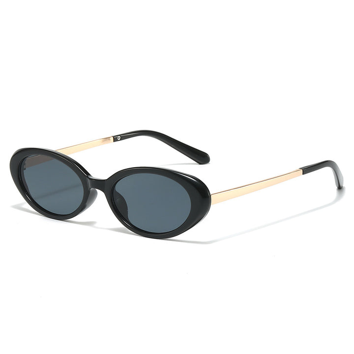 Retro-inspirierte ovale Rahmen-Sonnenbrille Karnz 1787812326
