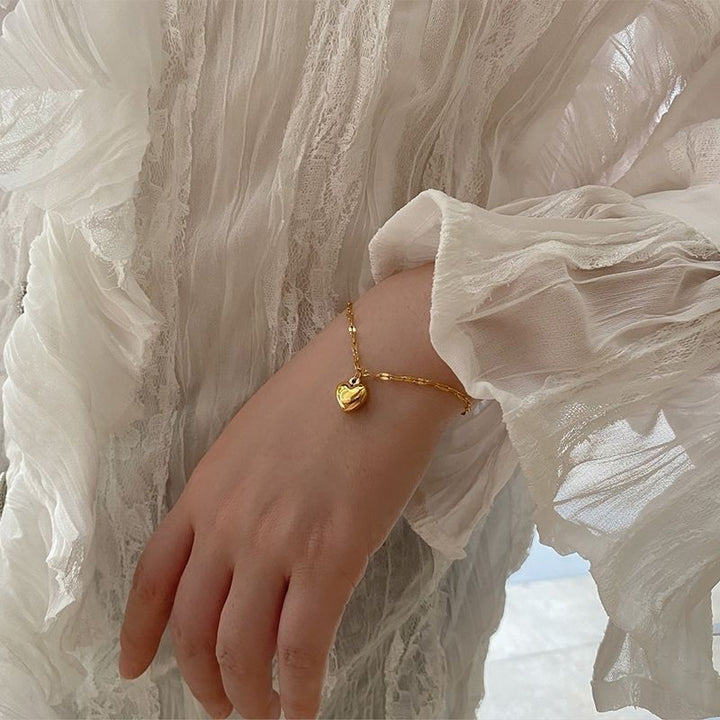 Herzförmiges Charm-Armband Karnz