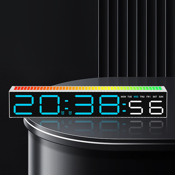 Digitaluhr mit Kalender und Wochentagsanzeige Karnz