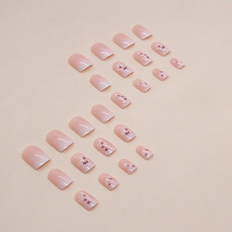 Elegante Florale Druck Nagelkunst Tipps Karnz