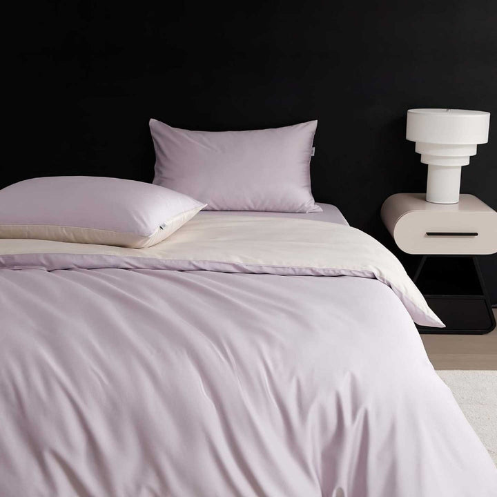 Wendbare Premium-Baumwollsatin-Bettgarnitur mit seidenweichem Finish