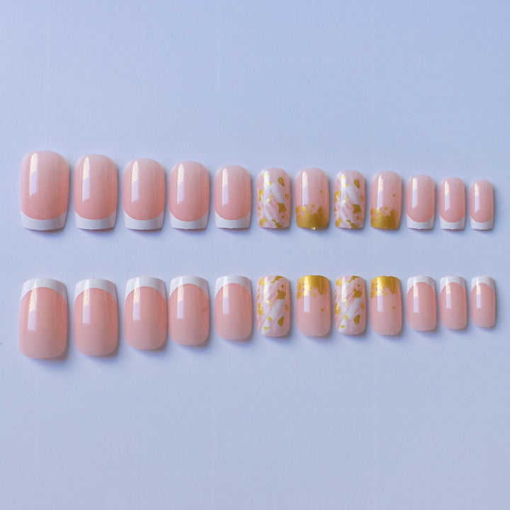 Luxus Goldblatt Nagelkunst Set