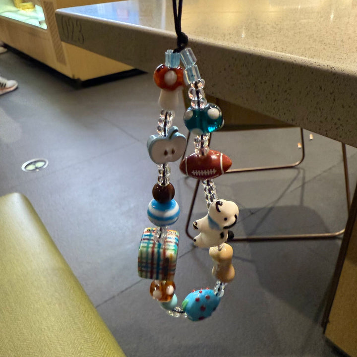 Handgefertigtes Perlencharms-Lanyard Karnz