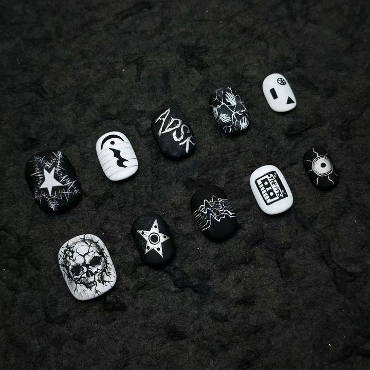 Künstlerisches Abstraktes Fingernagelkunst Set Karnz