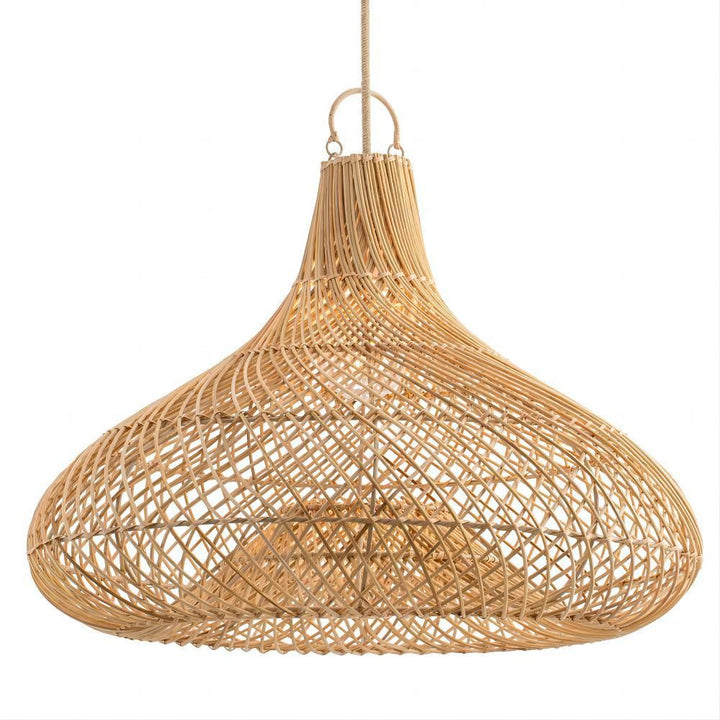 Dekorative Hängeleuchte Aus Rattan Karnz