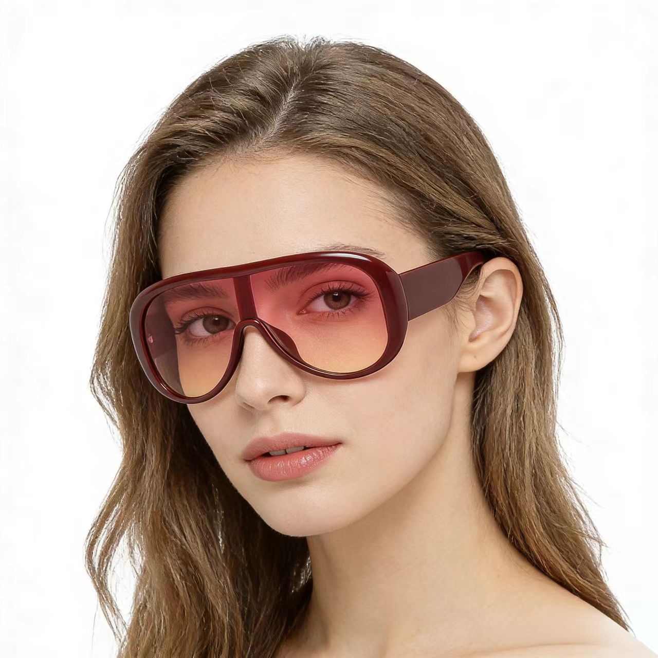 Damen oversized Sportsonnenbrille Karnz