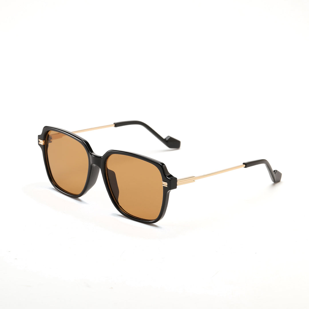 Damen trendige modische Sonnenbrille mit elegantem Metall-Detail Karnz
