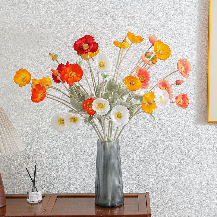Dekorativer Kunst-Mohnblumenstrauß Karnz