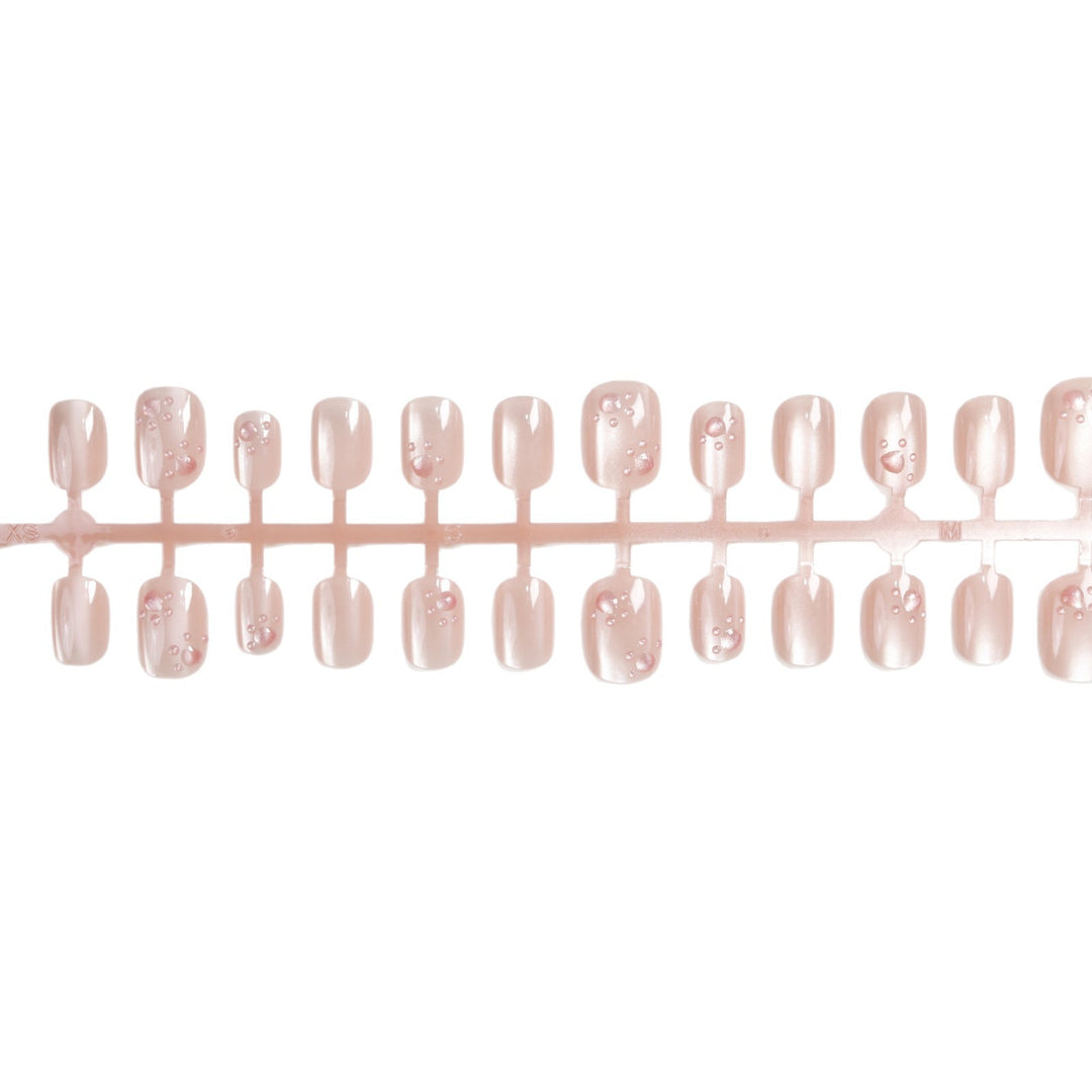Schimmerndes Glossy Press-On Nagelset
