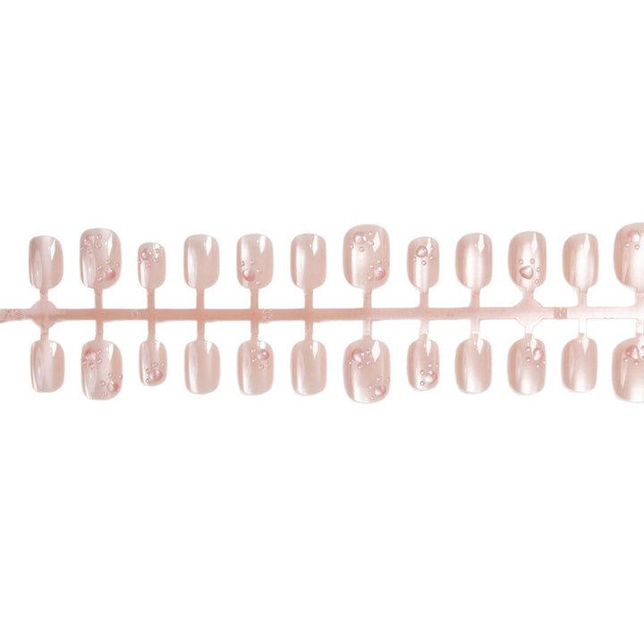 Schimmerndes Glossy Press-On Nagelset