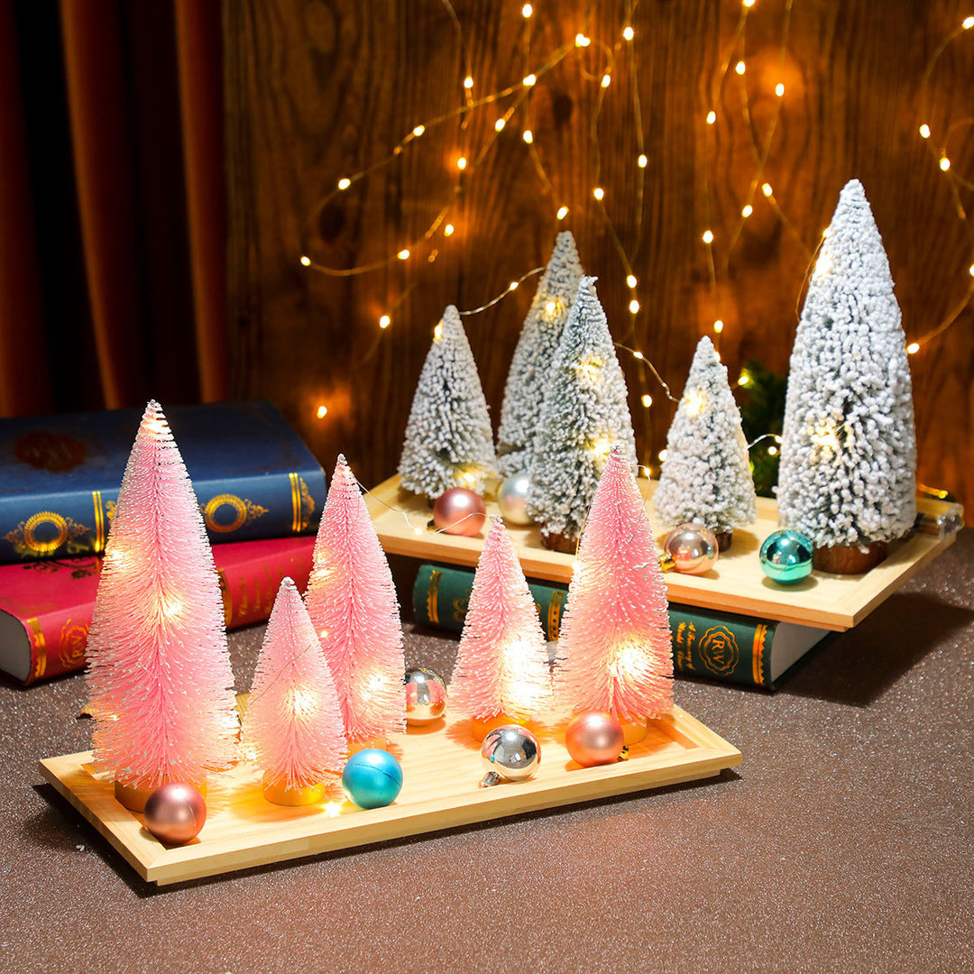 Dekoratives Miniatur-Weihnachtsbaum-Set Karnz