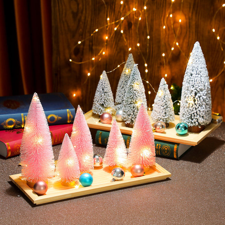 Dekoratives Miniatur-Weihnachtsbaum-Set Karnz