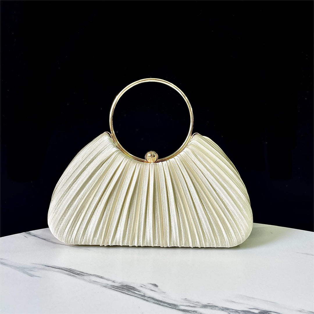 Faltbare Abendhandtasche mit Metallring