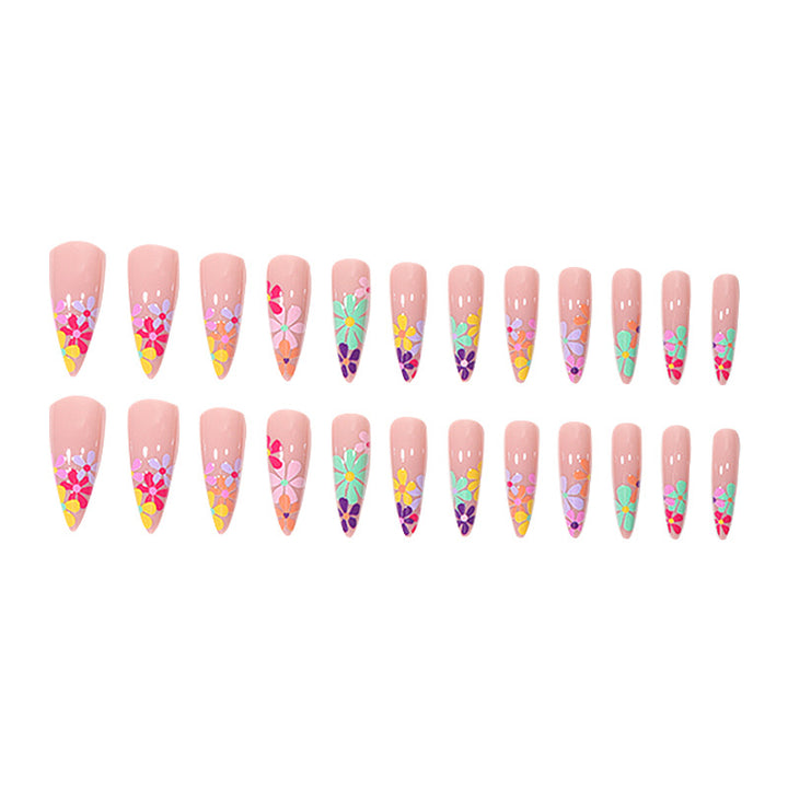 Künstlerische Blumen-Nagelkunst-Erweiterungen Karnz