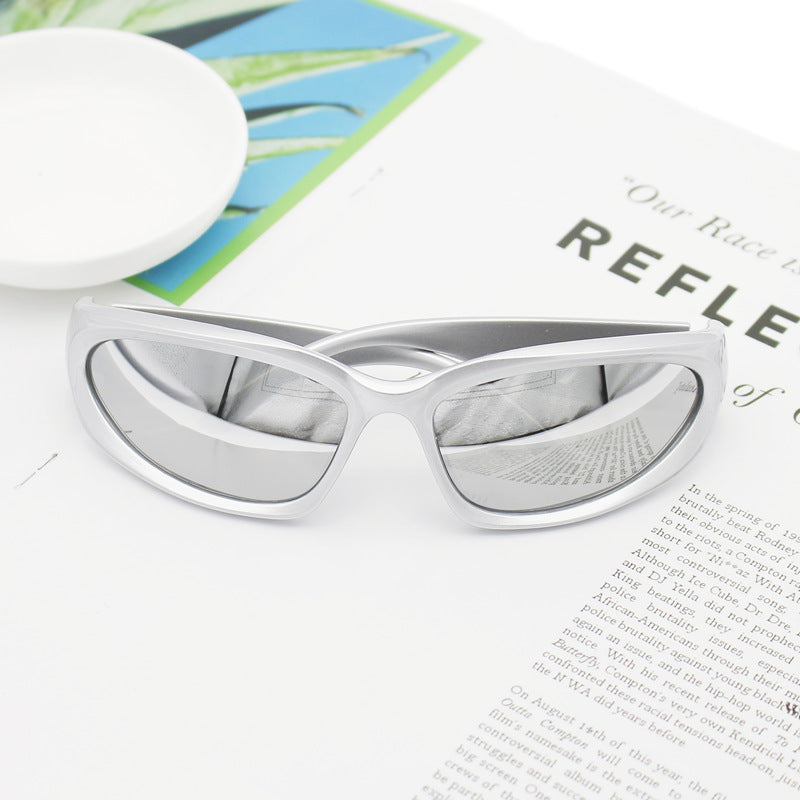 Damen Sportliche Sonnenbrille mit hochwertigem UV-Schutzmaterial Karnz
