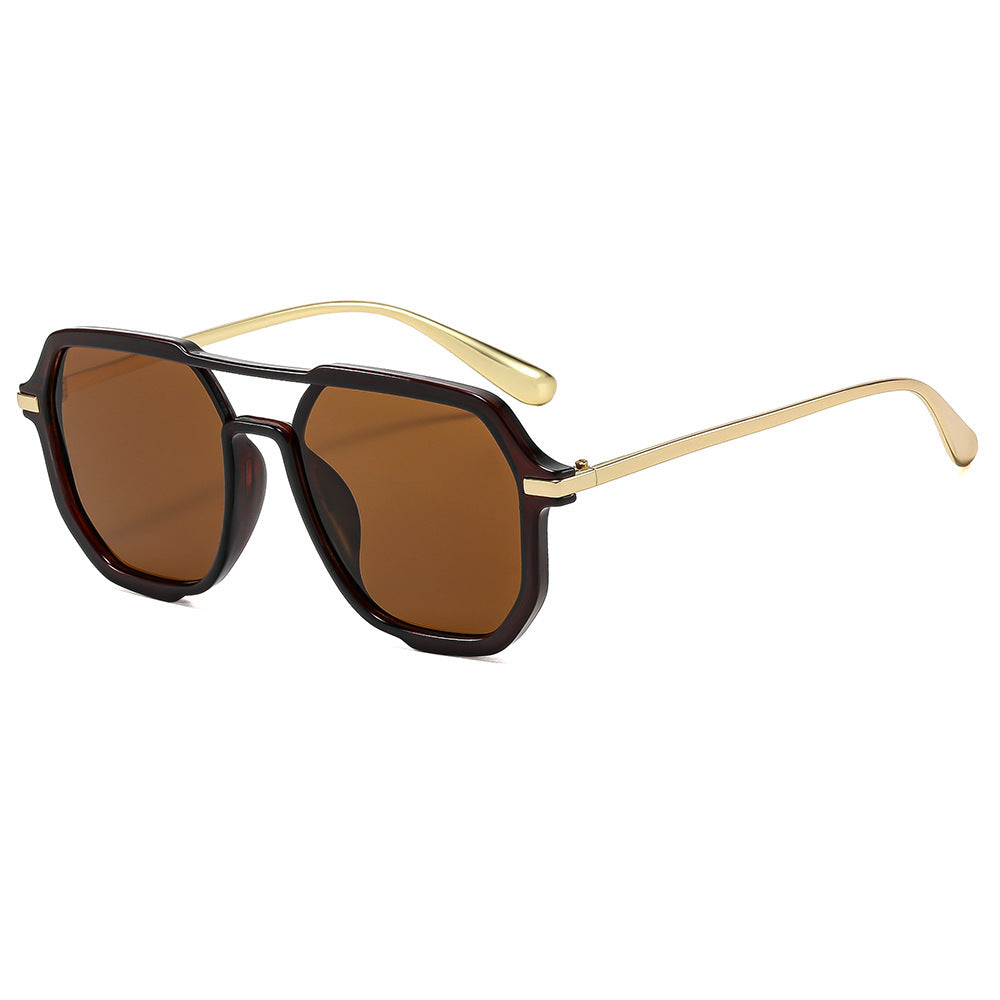 Moderne sechseckige Sonnenbrille Karnz